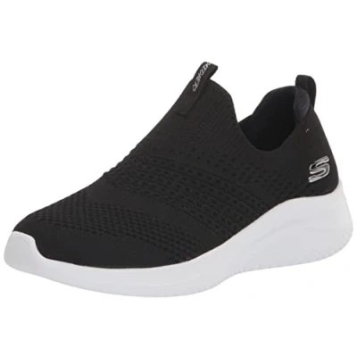 Afbeelding van Skechers Sport Ultra FLEX Classy Charm Instappers, Dames, Maat: 36.5, Zwart Textiel