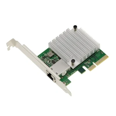 Afbeelding van KALEA INFORMATIQUE 1 poorts RJ45 10G PCIe 4.0 10 gigabit ethernet netwerkkaart met AQUANTIA AQC113C B1 chipset Low en High Profile