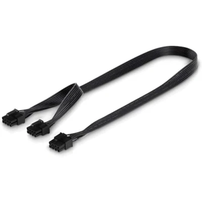 Afbeelding van X 35118 voedingsadapter voor grafische kaart, 2x 6+2 PCle stekker naar 8 polige stekker, zwart, 0,60 m