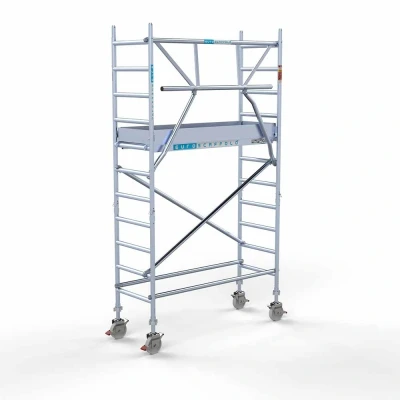 Afbeelding van Gevelvrije rolsteiger 0.75x1.90x4.20m werkhoogte &quot;lichtgewicht platformen&quot;