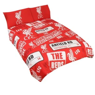 Afbeelding van Liverpool Patch Eenpersoons Dekbedovertrek (Dekbedovertrek 135cm x 200cm) (1 Kussensloop 50cm 75cm) One Size