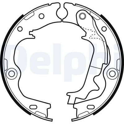 Afbeelding van Delphi Diesel Remschoen set LS2083