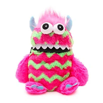 Afbeelding van Toyland® 23 cm roze en groen Sorgenmonster pluche dier houdt ervan om je zorgen op te eten