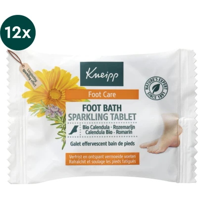 Afbeelding van 12x Kneipp Voetbadbruistablet Calendula 80 gr