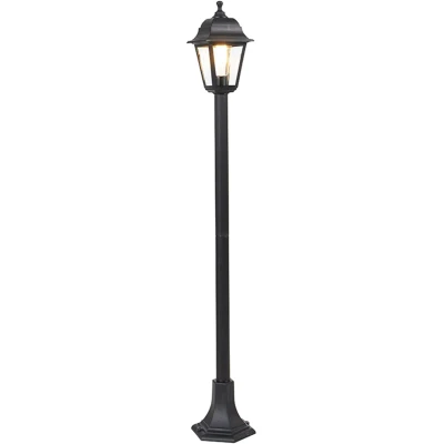 Afbeelding van QAZQA capital Klassieke Lantaarn 1 lichts H 1220 mm Zwart Buitenverlichting