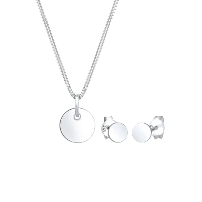 Afbeelding van ELLI Sieraden set &#039;Geo&#039; zilver