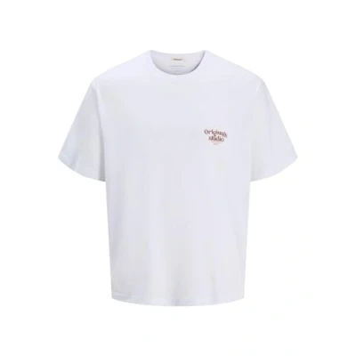 Afbeelding van Jack &amp; Jones Joracapulco TYPE TEE CREW NECK Tshirt print, Heren, Maat: XS, Bright white