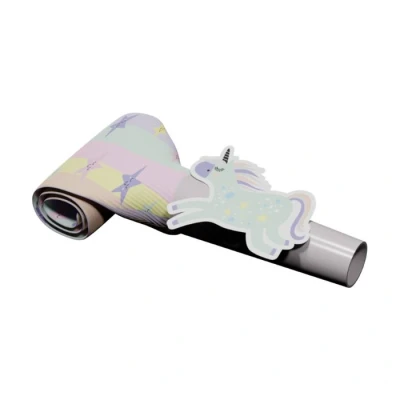 Afbeelding van Unicorn en Rainbows Roltongen 6 stuks