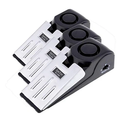 Afbeelding van 3 Pack Security Wedge Doorstop Alarm Stopper Blocking Travel Home Alert 120db (Pak van 3)