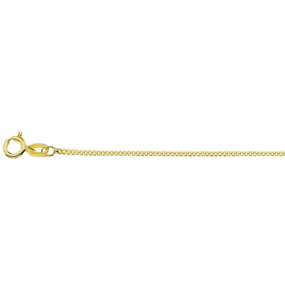 Afbeelding van Zilver Verguld (Geel) Collier Gourmette 4 Zijdes Geslepen 1,2 mm 3 Micron 2103367