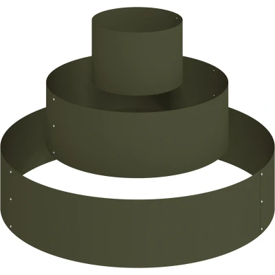 Afbeelding van metalen plantenbak Staal/olijfgroen Staal 90 cm Modulair