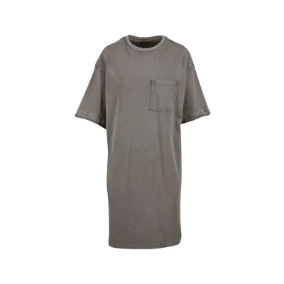 Afbeelding van Urban Classics Washed Jerseyjurk, Dames, Maat: Large, Steelgrey