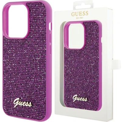 Afbeelding van Guess Square Mirror Back Case Geschikt voor Apple iPhone 14 Pro (6.1&quot;) Fuchsia