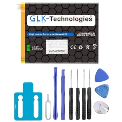 Afbeelding van Krachtige reservebatterij compatibel met Huawei P9 Lite HB366481ECW Originele GLK Technologies Battery accu 3000 mAh batterij incl. gereedschapsset