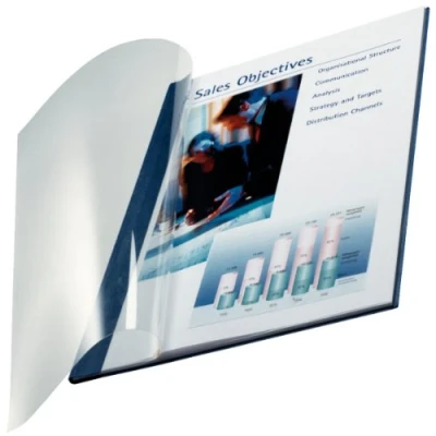 Afbeelding van Leitz impressBIND Soepele Omslagen 10,5 mm Blauw 10 stuks