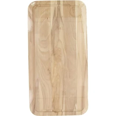 Afbeelding van Fackelmann 3181050 rechthoekige snijplank, hout, bruin, 45 x 25 1,6 cm
