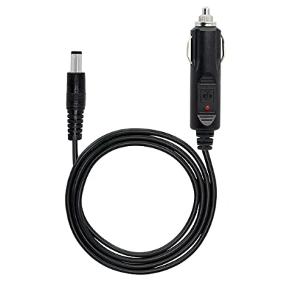 Afbeelding van PNGKNYOCN 12 V DC autolader auto voeding 18AWG kabel, 5,5 mm x 2,5 naar sigarettenaansteker in de auto, mannelijke stekker, sigarettenaanstekerkabel voor camera, cameratoezicht, autokoelkast (3