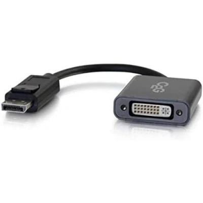 Afbeelding van C2G DisplayPort manspersoon to DVI D Dual Link Vrouwelijke 4K Active Adapter Zwart, Compatibel met Apple Cinema Displays, Microsoft, Dell, HP, Intel, ASUS, Alienware, Lenovo en meer