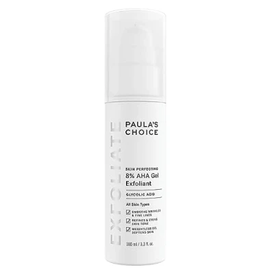 Afbeelding van Paula&#039;s Choice SKIN PERFECTING 8% AHA exfoliërende gel, vermindert bruine en rimpels, anti aging gezichtspeeling met glycolzuur, zachte gladde huid, alle huidtypes, 100 ml