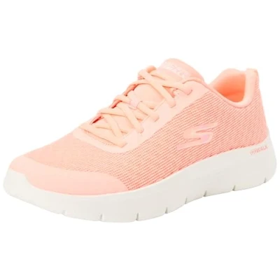 Afbeelding van Skechers Dames GO Walk Flex Viva, Hot Pink Textiel/Trim, 4 UK, Textiel Trim, 37 EU