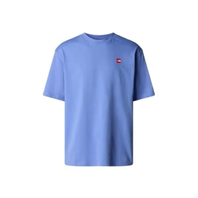 Afbeelding van The North Face heren T shirt met logo en backprint in de kleur Lavendel, maat: L