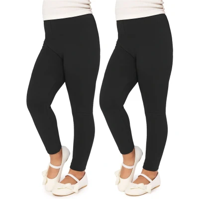 Afbeelding van Merry Style Meisjes Lang Leggings 2 Pack Sport Vrijetijdsbroek Viscose Sporbroek Yogabroek Zwart / (2Pack) 116 MS MS10 130 LE 2P