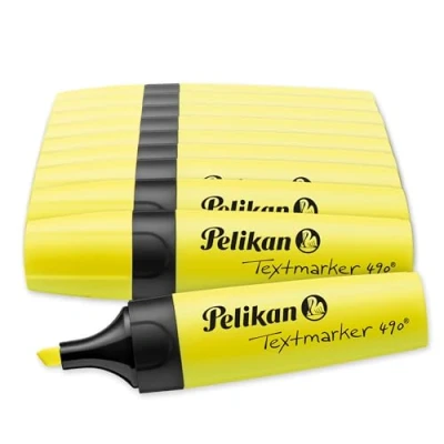 Afbeelding van Pelikan 814089 Textmarker 490, geel, 10 stuks