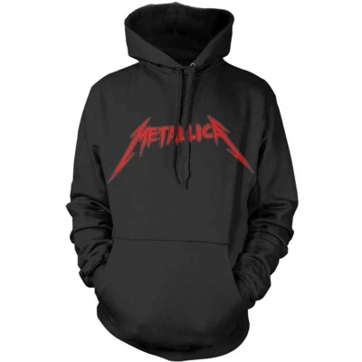 Afbeelding van Metallica Skull Screaming Red Hoodie/trui L Zwart