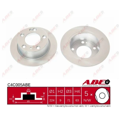 Afbeelding van ABE Remschijven C4C005ABE