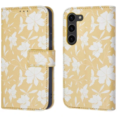 Afbeelding van Samsung Galaxy S23 Hoesje Kunstleder iMoshion Bookcase Geel Telefoonhoesje