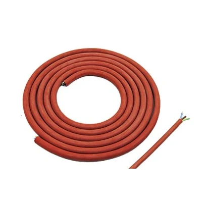 Afbeelding van Doubleyou Geovlies &amp; Baustoffe®, siliconenkabel, op maat gesneden, lengte 10 m, hittebestendig en optimaal voor gebruik in de sauna, 3 x 1,5 mm, m