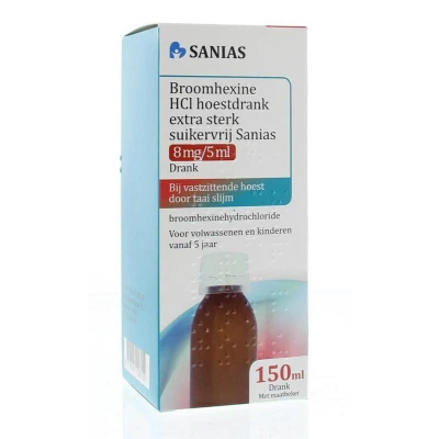 Afbeelding van Broomhexine Hcl Sanias Hoestd Extr St 1,6mg/ml Skv