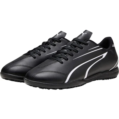 Afbeelding van Puma Vitoria TT JR Unisex Voetbalschoenen voor kunstgras kinderen, Maat: 32, Black/white Hoogwaardig imitatieleer