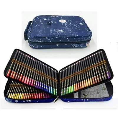 Afbeelding van 120 pieces colouring pencils set, drawing set for sketching and professional artists, books adults or children.
