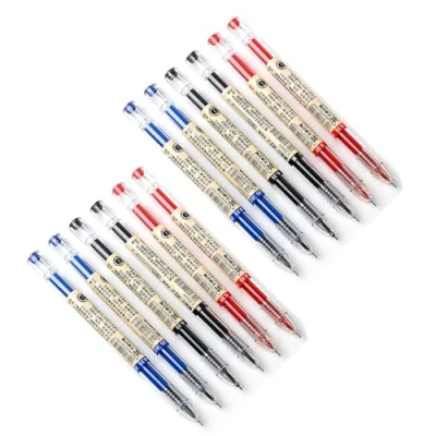 Afbeelding van Gel Ink Pen Sneldrogende Vloeibare Inkt Pennen Fijne Punt Japanse Stijl 0,38 mm Balpen Maker School Kantoor Student Examen Schrijven Briefpapier Levering Technische 12 Stuks (4 Zwart