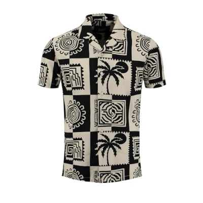 Afbeelding van Key Largo MSH Klblock Patterned Overhemd, Heren, Maat: Small, Black