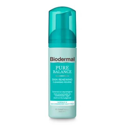 Afbeelding van 2x Biodermal Pure Balance Cleansing Mousse Skin Renewing 150 ml