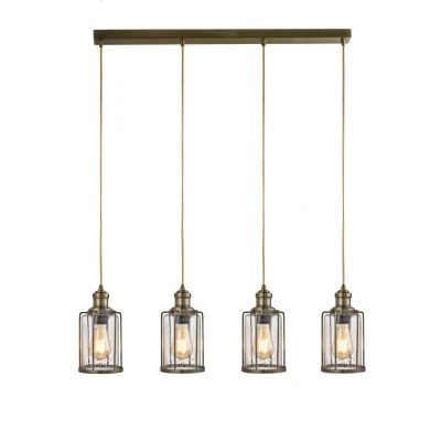 Afbeelding van Searchlight 4 lichts hanglamp Pipes 1164 4AB