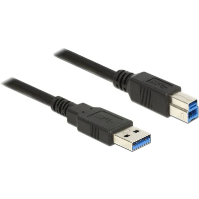 Afbeelding van Delock Kabel USB 3.0 Type A Male &gt; B m zwart D
