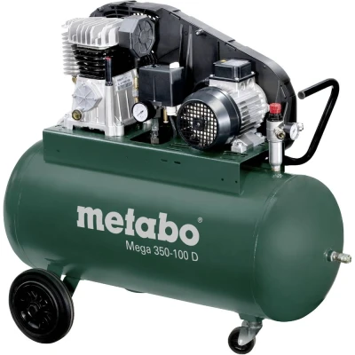 Afbeelding van Metabo Mega 350 100 D Pneumatische compressor 90 l 10 bar