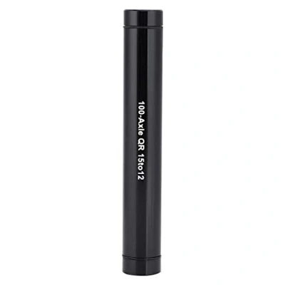 Afbeelding van VGEBY fiets steekas adapter, 15 mm naar 12 snelspanner naafadapter aluminiumlegering Quick Release hub adapter voor racefiets mountainbike (zwart)