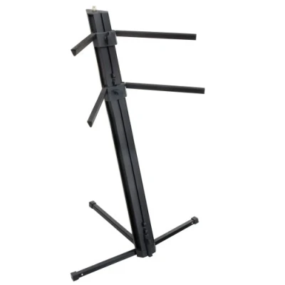 Afbeelding van Classic Cantabile KS 100 dubbele keyboardstandaard, zwart