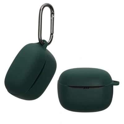 Afbeelding van kwmobile Hoes geschikt voor JBL Tune Buds 2 Siliconen cover oordopjes in donkergroen