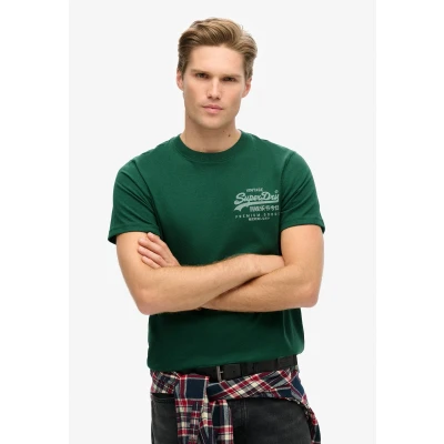 Afbeelding van Superdry Tshirt print, Heren, Maat: Large, Bengreen marl