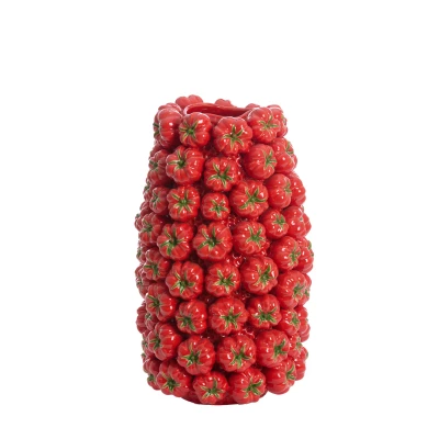 Afbeelding van Light &amp; Living Vaas TAMINA 31.5x30.5x52cm Rood