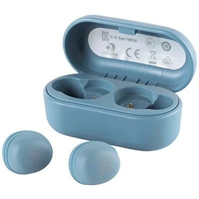 Afbeelding van Yamaha TW E3A Bluetooth hoofdtelefoon Draadloze in ear blauw 6 uur afspeeltijd met één lading Waterdicht (IPX5 certificering) Incl. oplaadcase