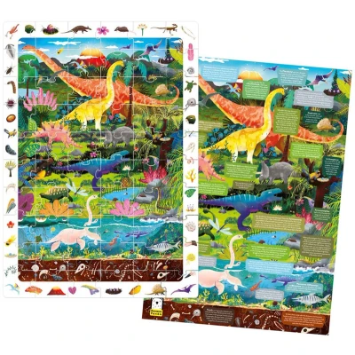 Afbeelding van Banana Panda Zoek en kijk Puzzel Dinosaurus 4+
