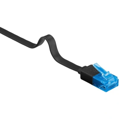 Afbeelding van 1 m U/UTP Cat 6a platte netwerkkabel