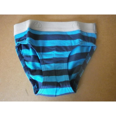 Afbeelding van Petit Bateau Onderbroek Slip Streep blauw 8jaar 126