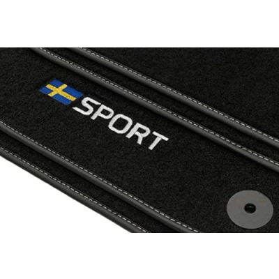 Afbeelding van Sport velours vloermatten set voor Volvo S60 I (2000 2009) / S80 (1998 2006) V70 II (1999 2007) 4 delig precies passend